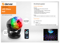Discokula LED Svart Denver